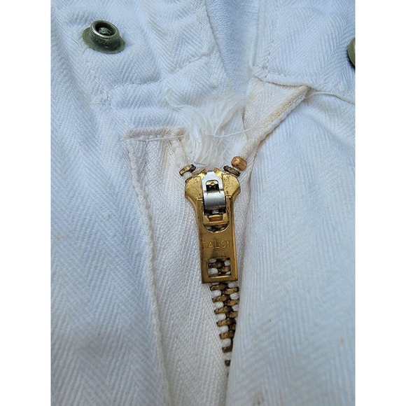 Vintage Sledge’s WHITE Coveralls Workwear 1950 Sanforized 60s Railroad TALON ZIP - Picture 2 of 16